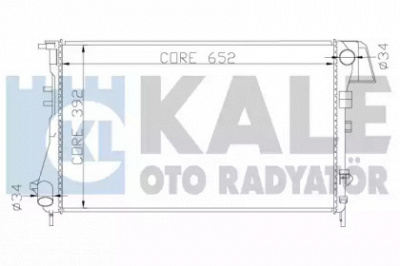 KALE OTO RADYATOR 352200 -  Радиатор, охлаждение двигателя